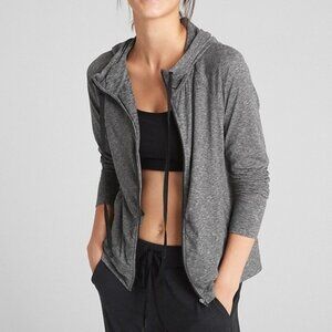 GapFit Full-Zip Hoodie in Brushed Tech Jersey